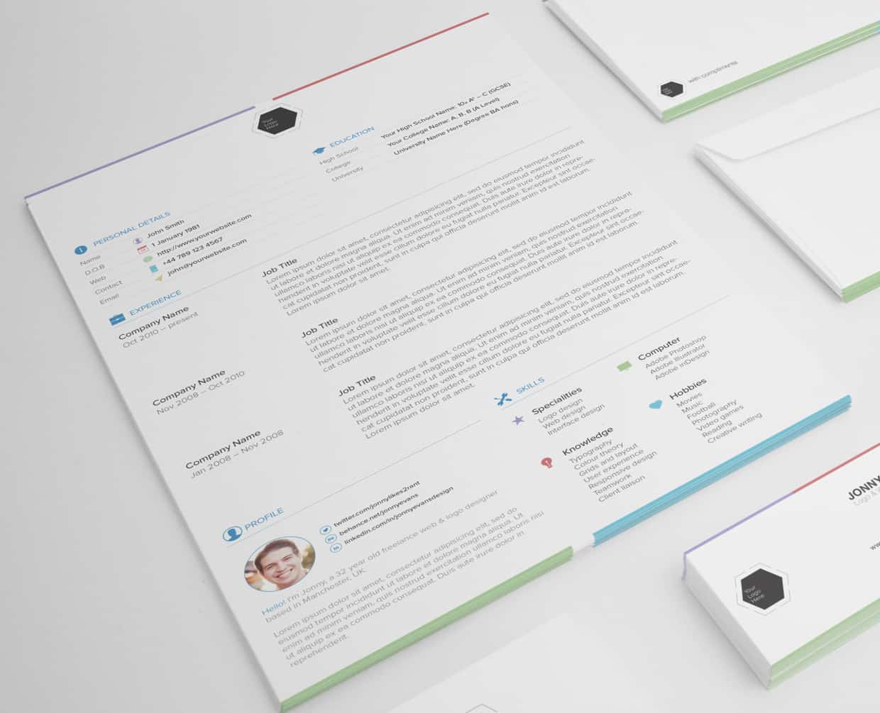 FreshGigs Resume Design