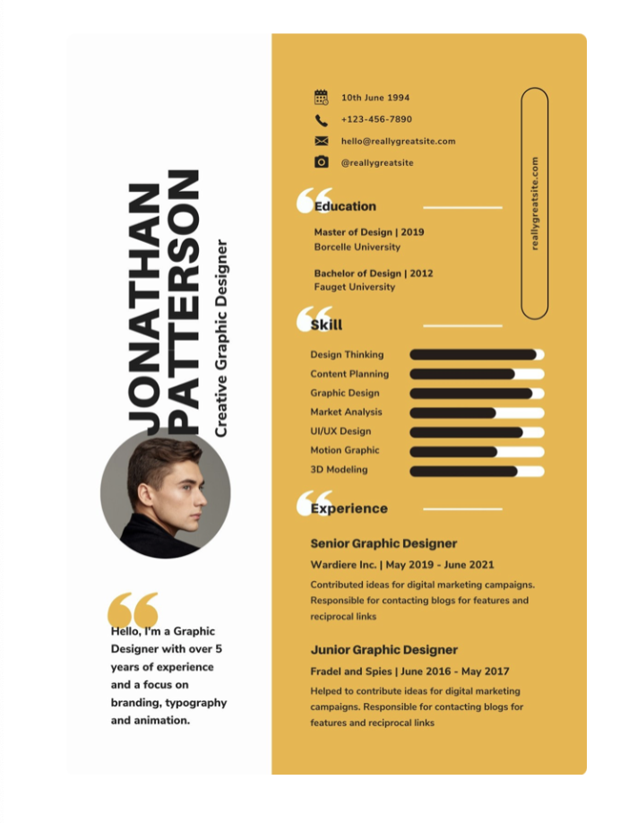 13 Creative Resume Examples To Use Today 
